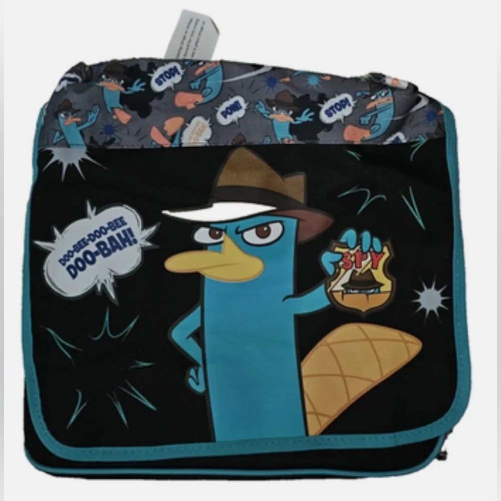 Phineas and Ferb Large Laptop Shoulder Bag NWT